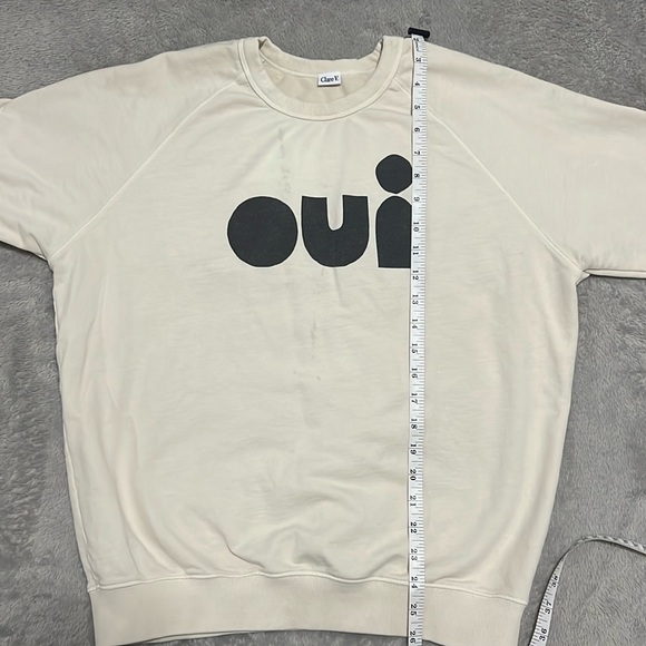 Clare V OUI Long Sleeve Crew Neck Sweatshirt - Picture 6 of 10